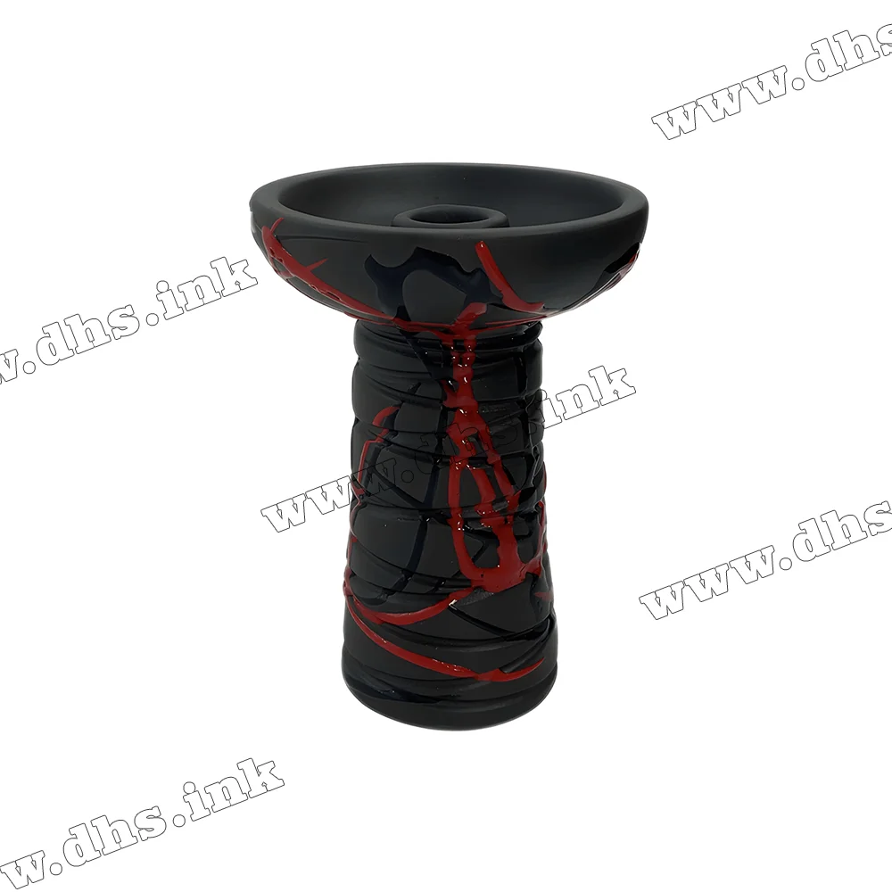 Чаша для кальяну Gusto Bowls - Classic Phunnel Glaze Red-Black